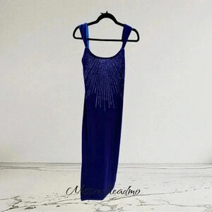 open lace back dress Nox Anabel G1405 - Scoop Lace Appliqued Prom Dress with Slit 12 / Forest Green